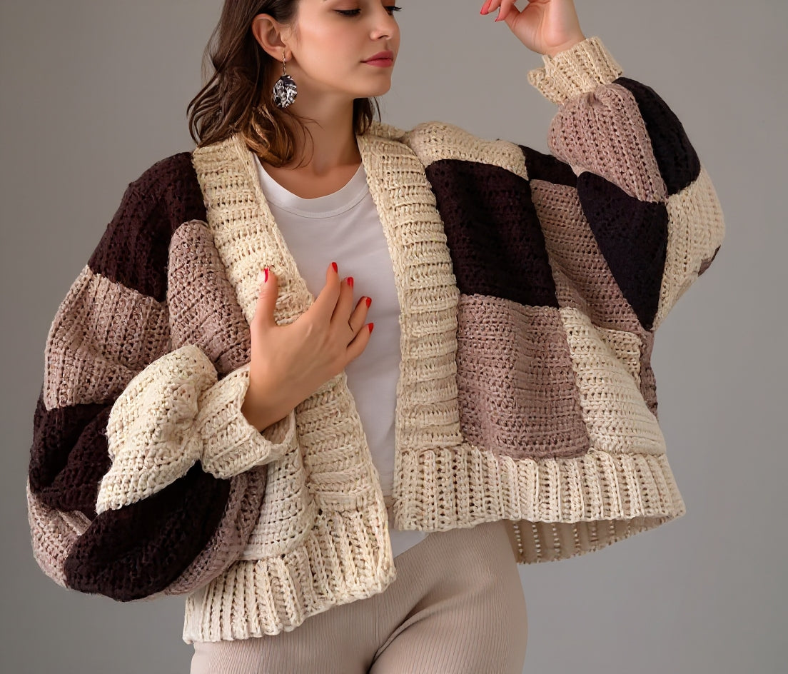 Le Cardigan Granny Carré Moderne