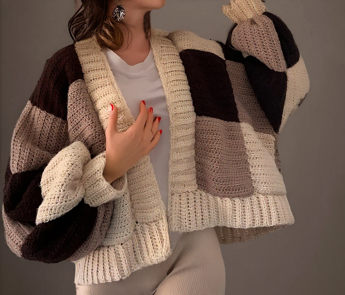 Le Cardigan Granny Carré Moderne