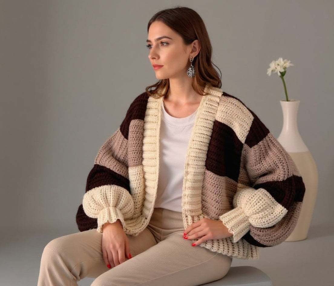 Le Cardigan Granny Carré Moderne
